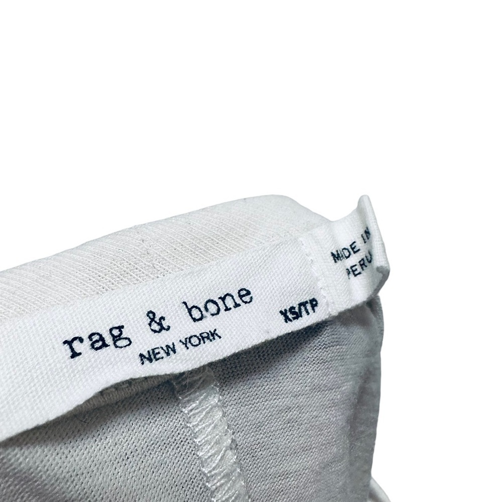 rag & bone Bahamas Burnout Vintage Tee size XS White Cream Ivory Women’s - Picture 7 of 8